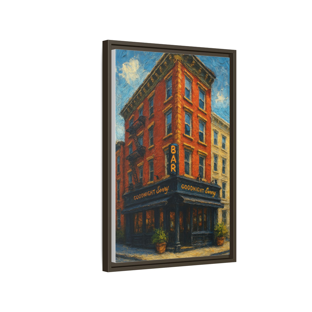 Goodnight Sonny — Restaurant Print | Matte Canvas + Wooden Frame