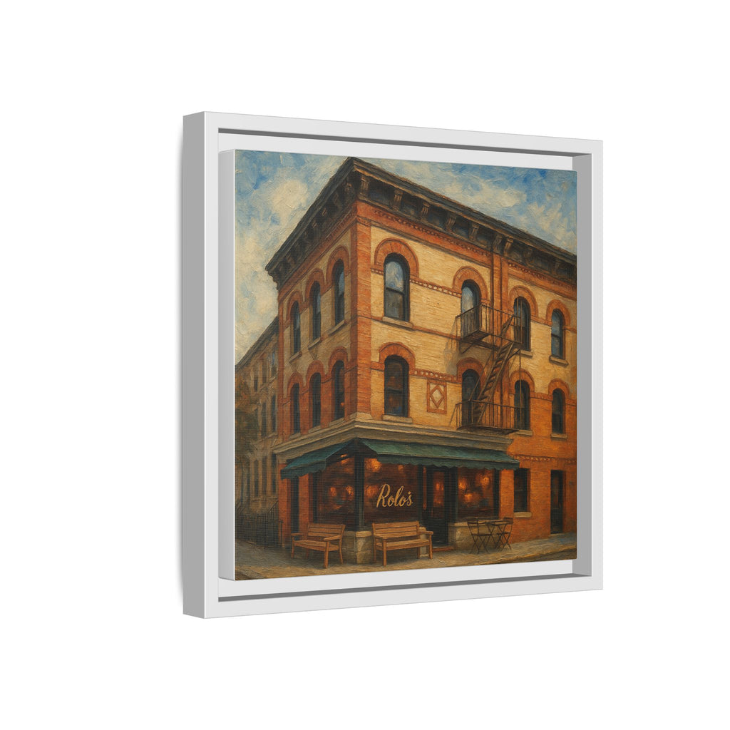 Rolo's — Restaurant Print | Matte Canvas + Wooden Frame