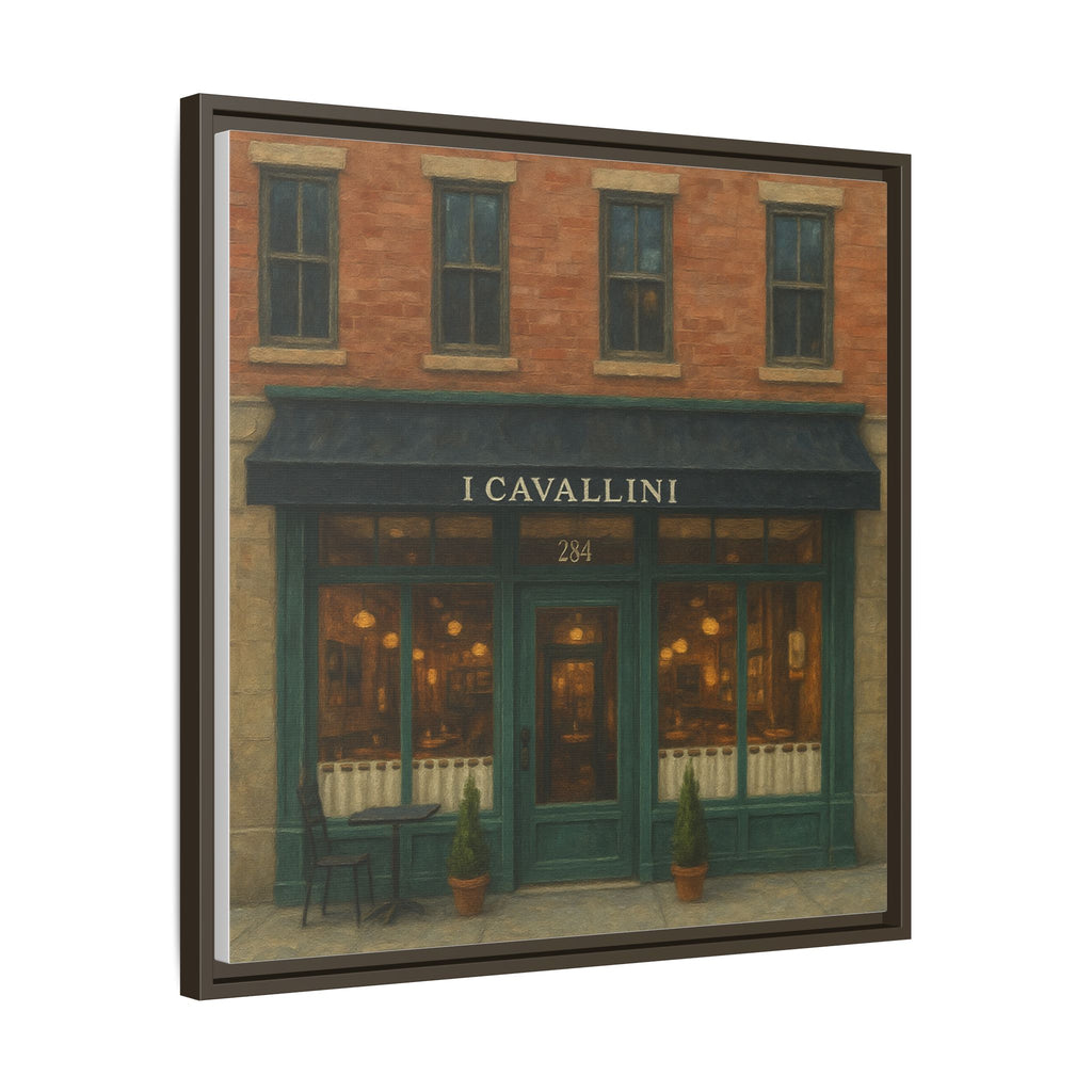I Cavallini — Restaurant Print | Matte Canvas + Wooden Frame
