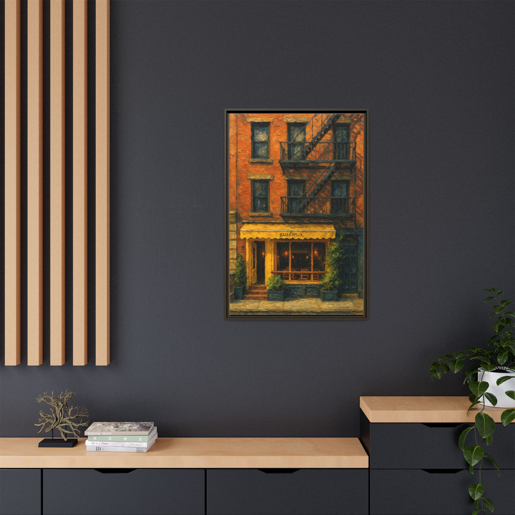 Palma II — Restaurant Print | Matte Canvas + Wooden Frame