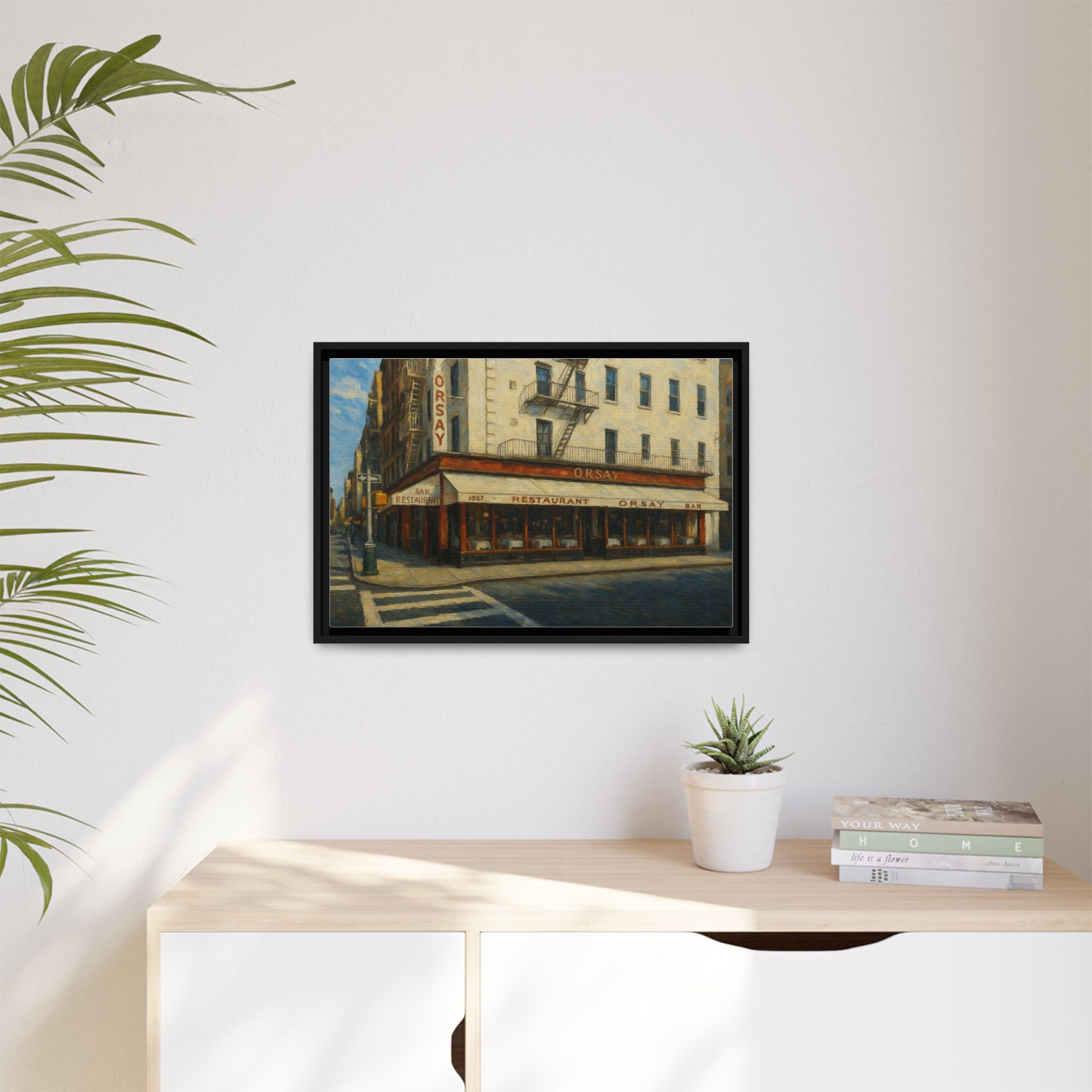 Orsay — Restaurant Print | Matte Canvas + Wooden Frame