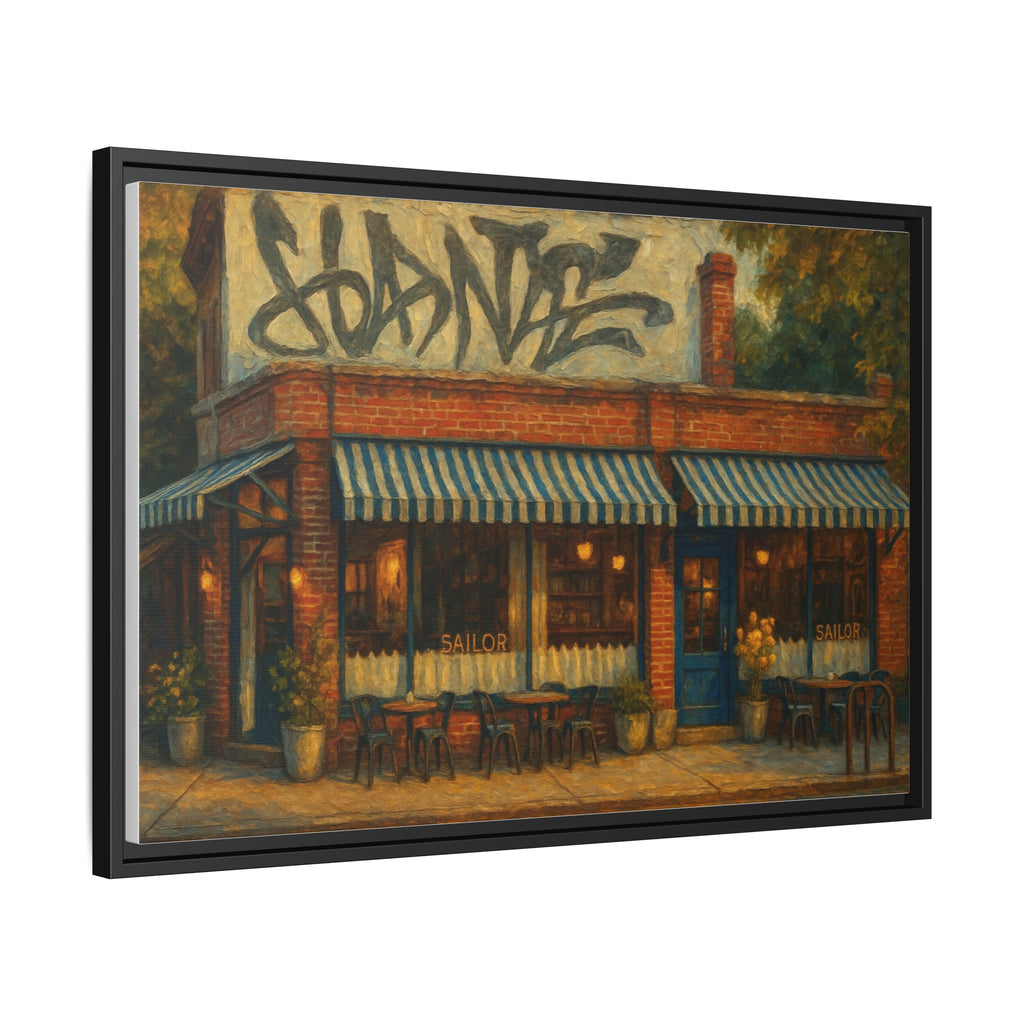 Sailor Manhattan restaurant print framed canvas artwork