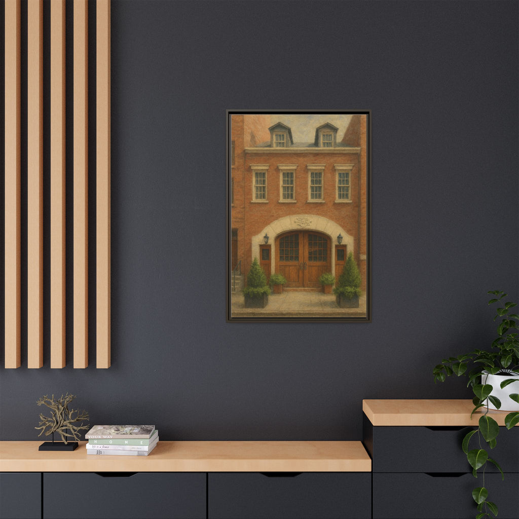 One If By Land, Two If By Sea — Restaurant Print | Matte Canvas + Wooden Frame