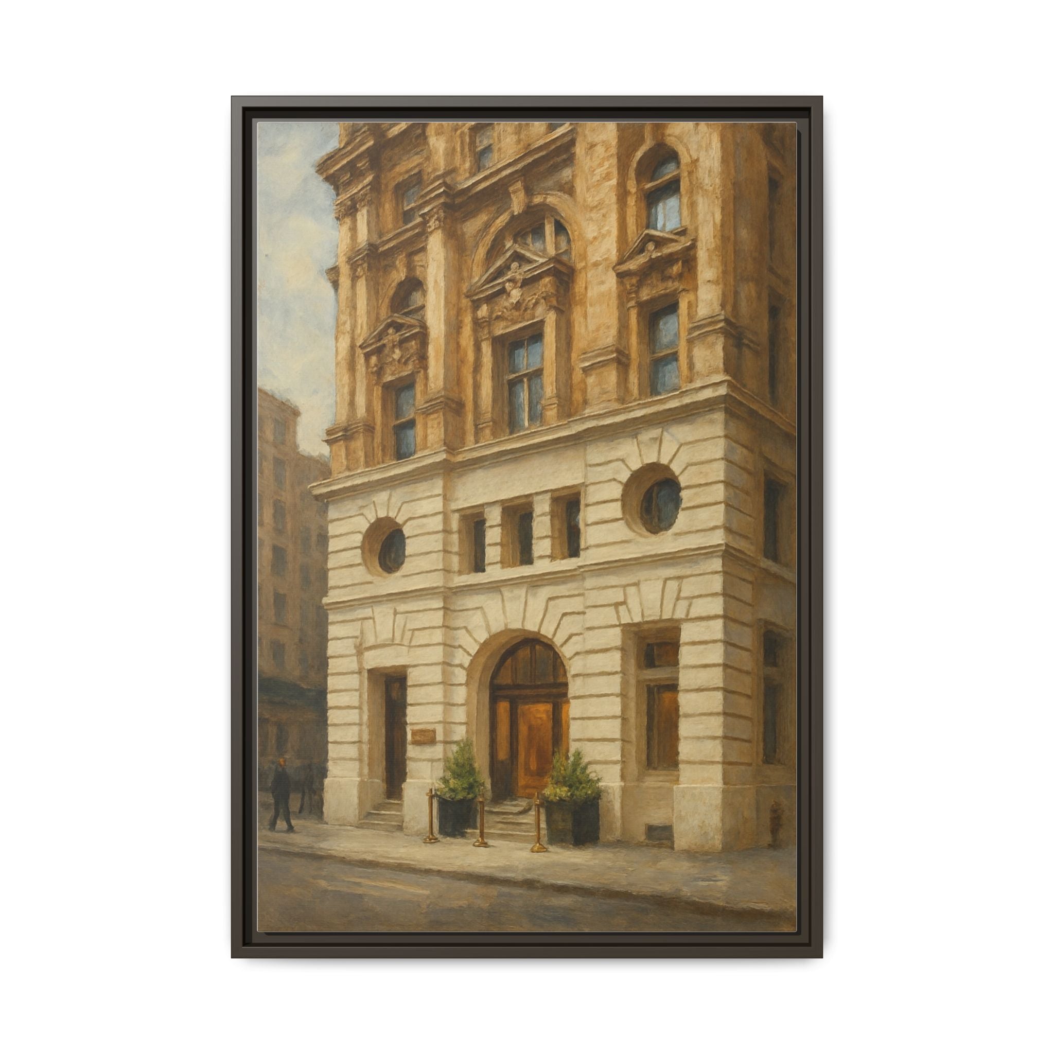 Beef Bar New York — Restaurant Print | Matte Canvas + Wooden Frame