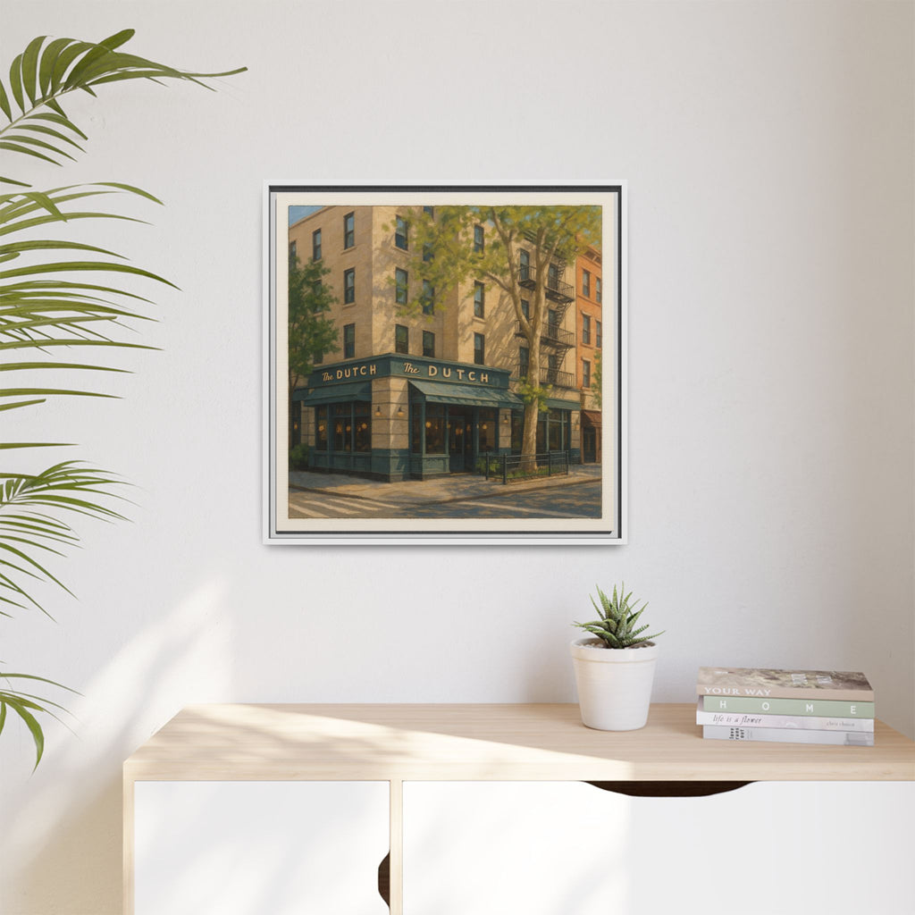 The Dutch — Restaurant Print | Matte Canvas + Wooden Frame