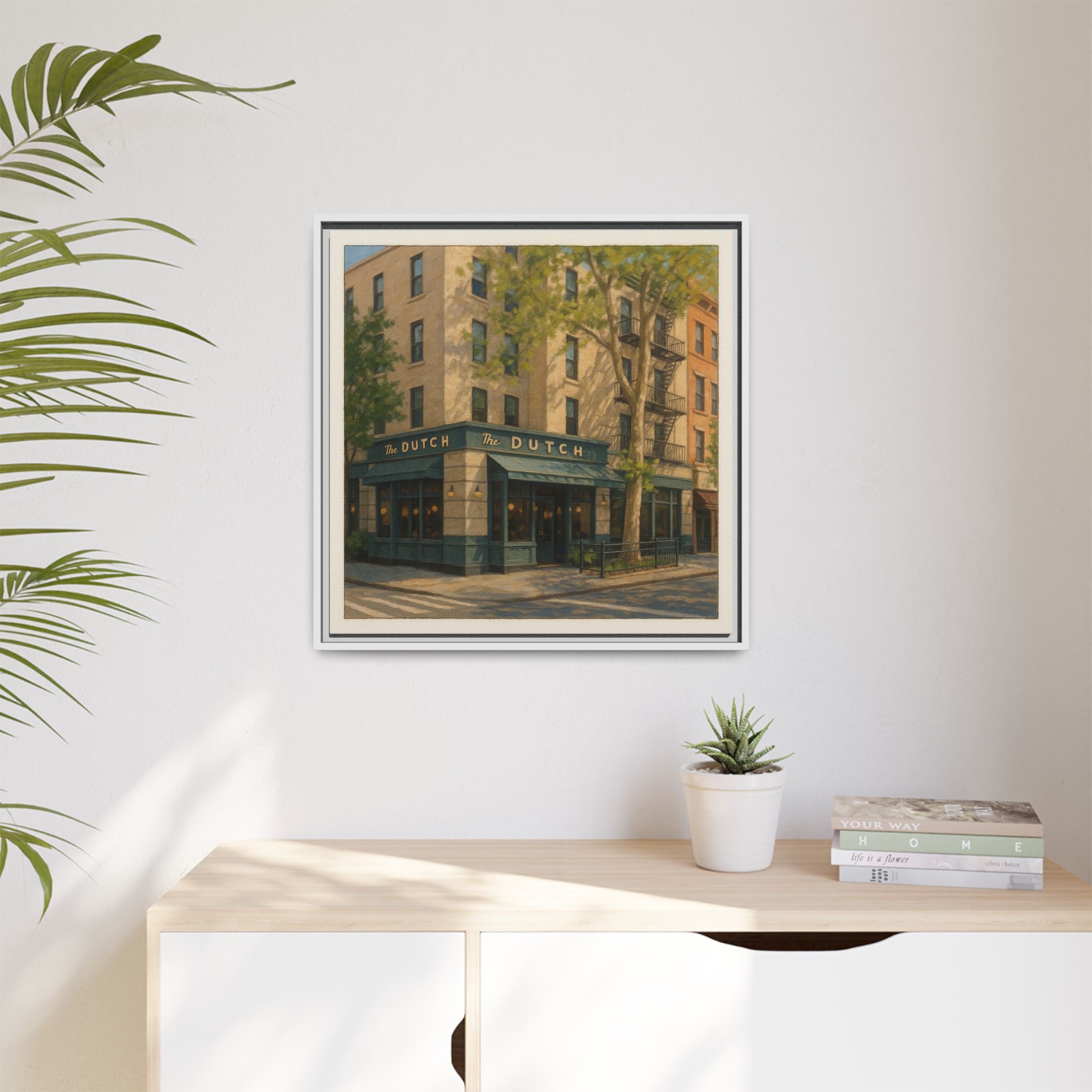 The Dutch — Restaurant Print | Matte Canvas + Wooden Frame