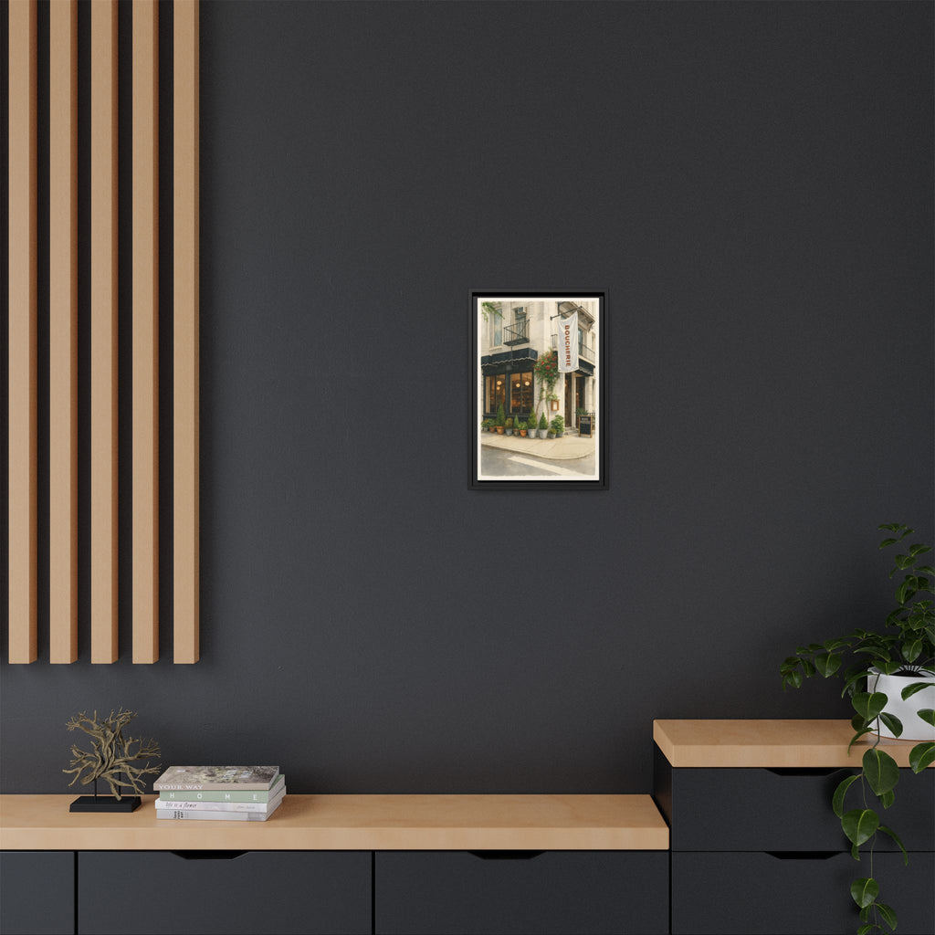 Petite Boucherie — Restaurant Print | Matte Canvas + Wooden Frame