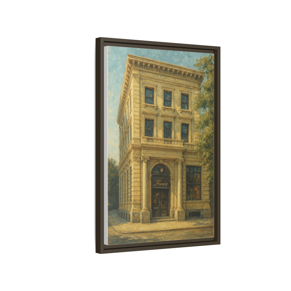 Francie — Restaurant Print | Matte Canvas + Wooden Frame