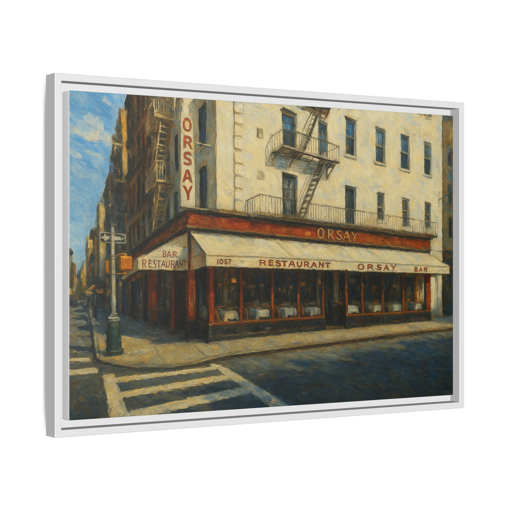 Orsay — Restaurant Print | Matte Canvas + Wooden Frame