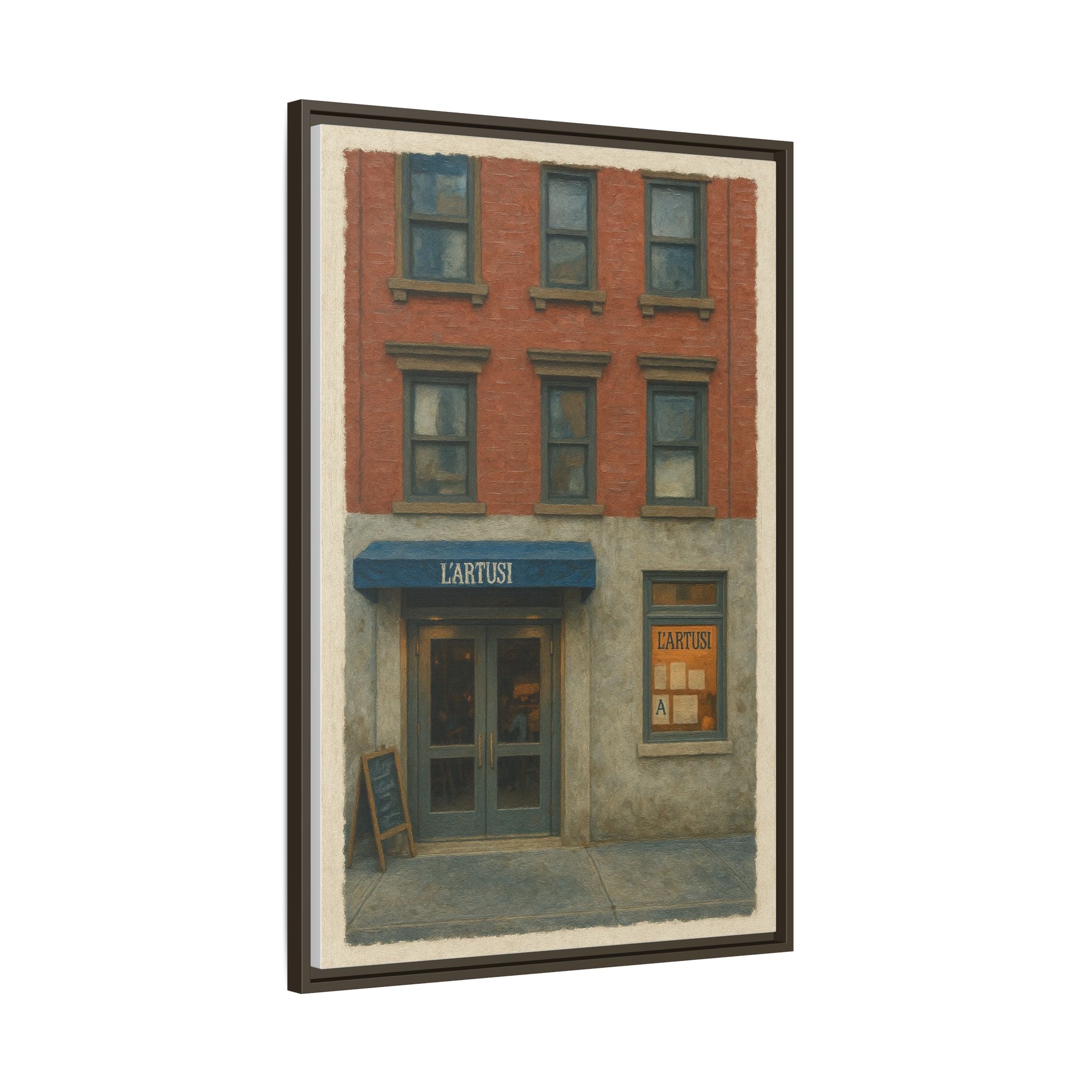 L'Artusi — Restaurant Print | Matte Canvas + Wooden Frame