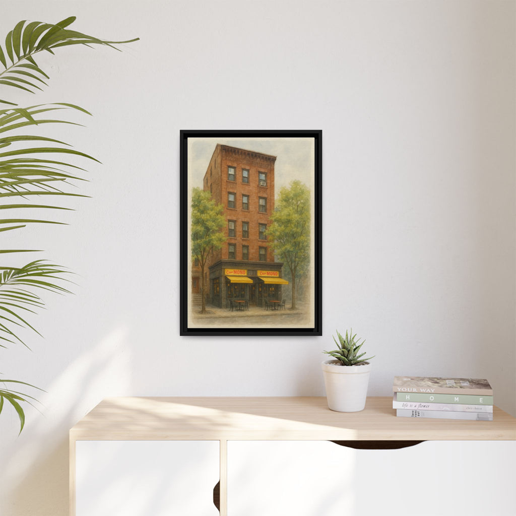 Casa Mono — Restaurant Print | Matte Canvas + Wooden Frame