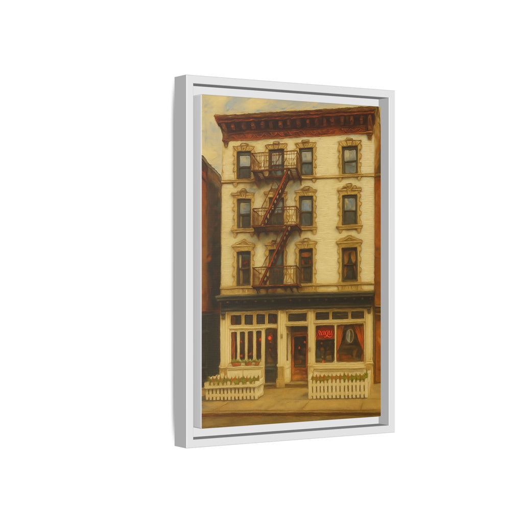 Frank — Restaurant Print | Matte Canvas + Wooden Frame