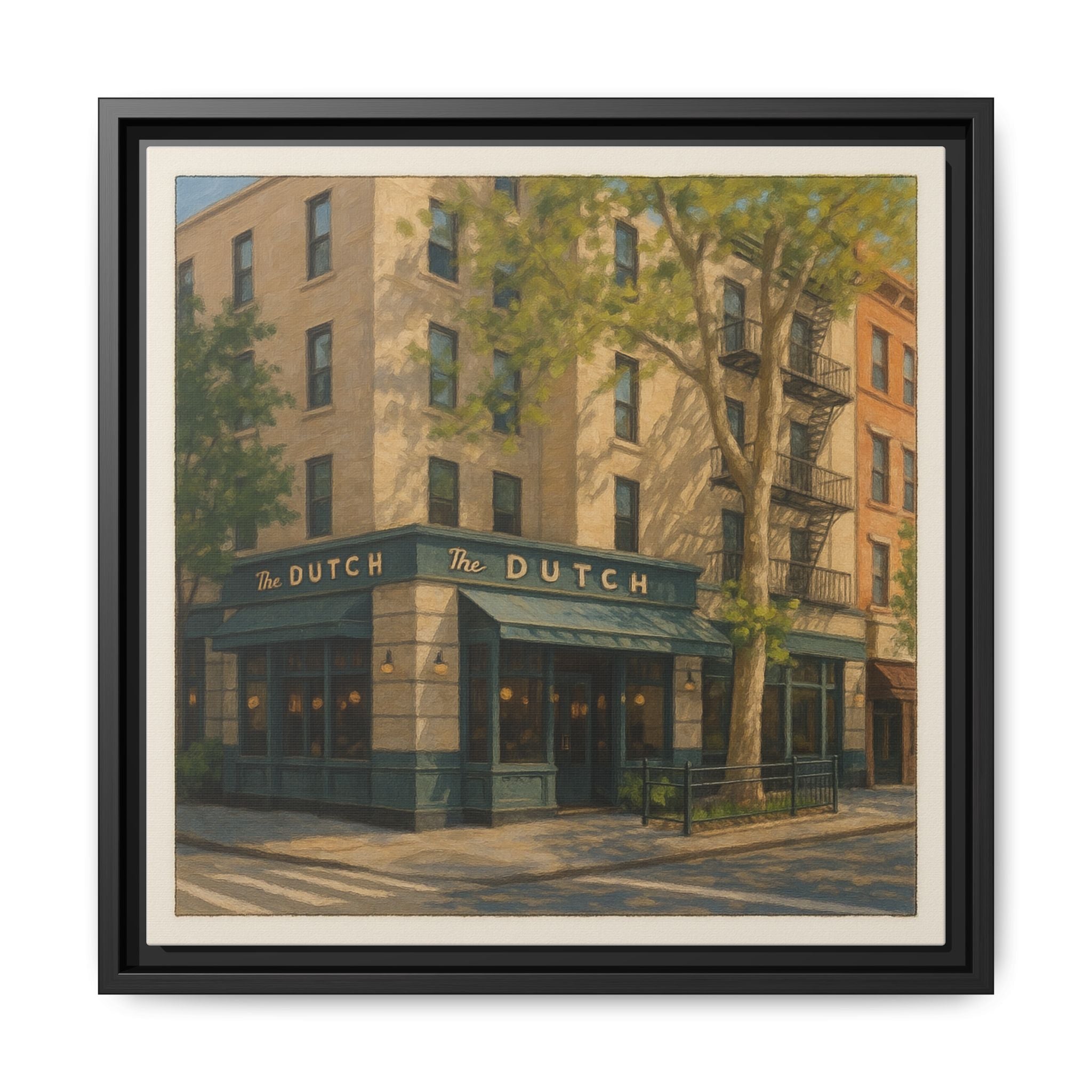 The Dutch — Restaurant Print | Matte Canvas + Wooden Frame