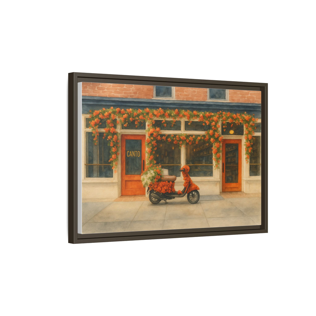 Canto West Village — Restaurant Print | Matte Canvas + Wooden Frame
