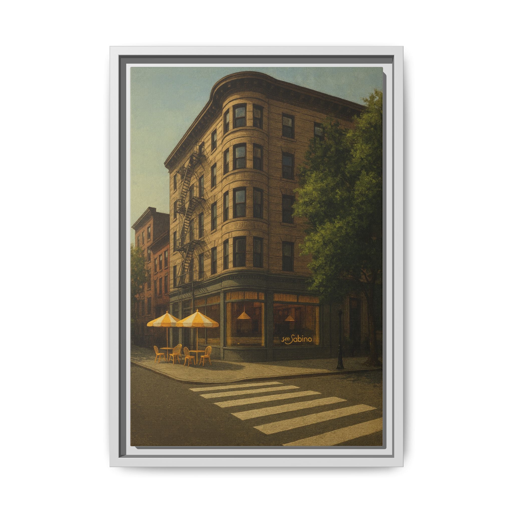 San Sabino Restaurant — Restaurant Print | Matte Canvas + Wooden Frame