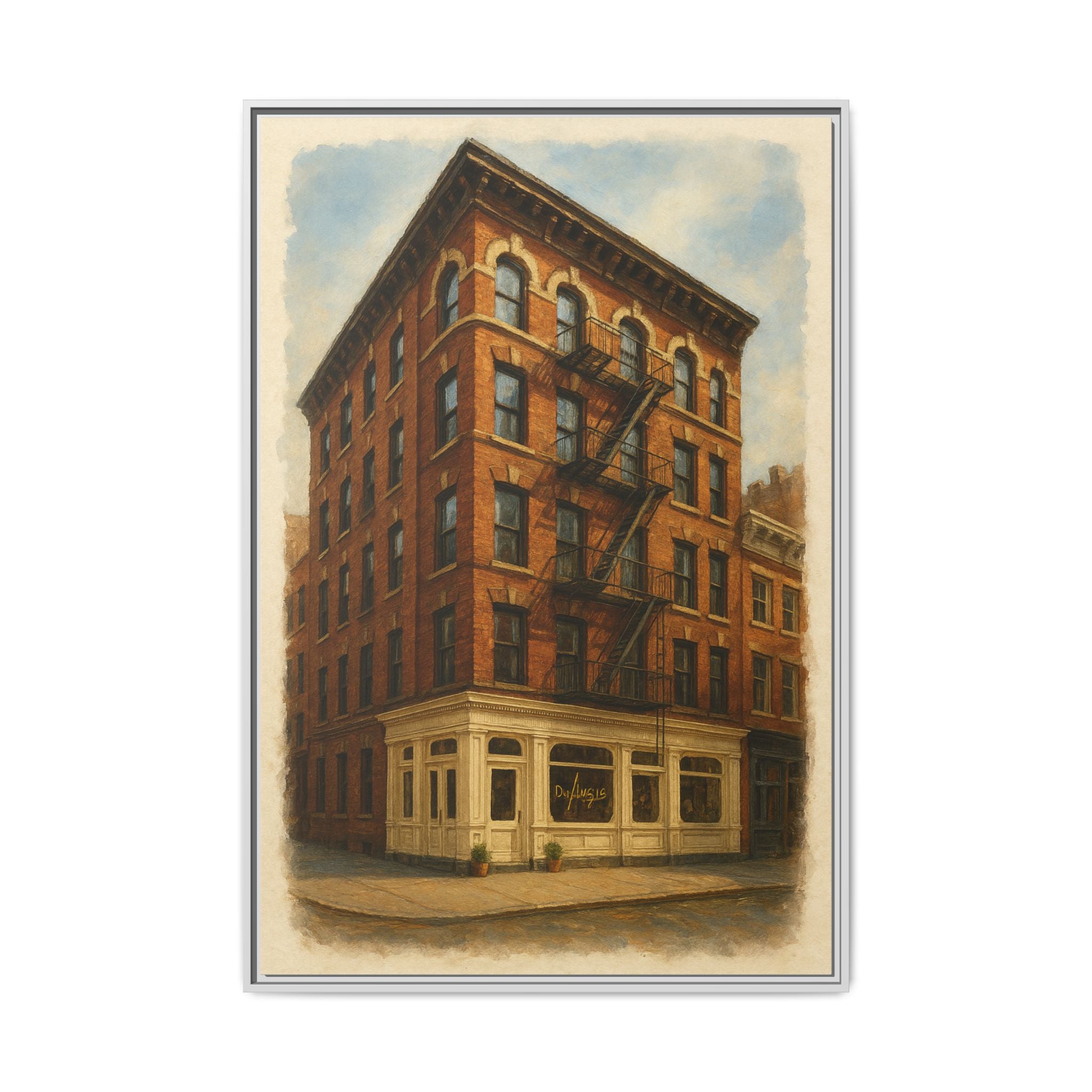 Don Angie — Restaurant Print | Matte Canvas + Wooden Frame