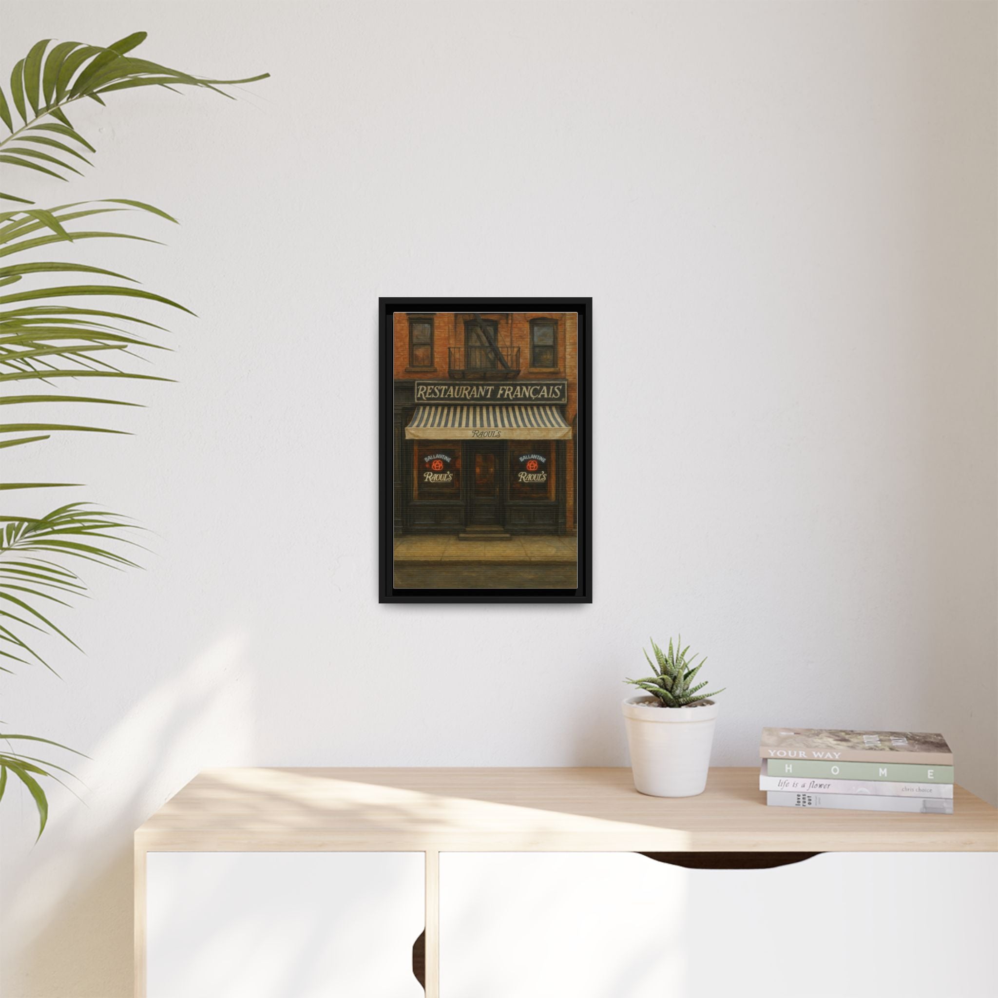 Raoul's Restaurant — Restaurant Print | Matte Canvas + Wooden Frame