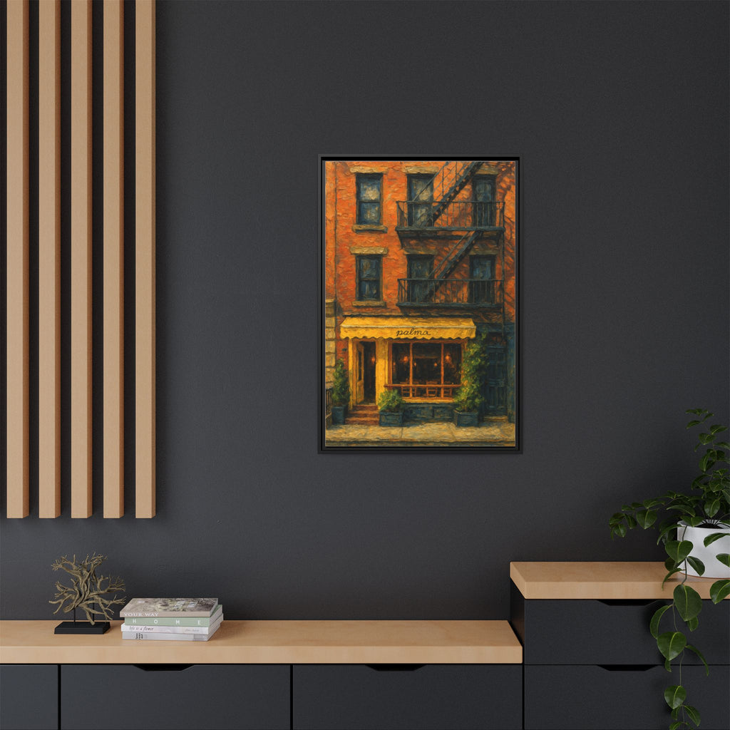 Palma II — Restaurant Print | Matte Canvas + Wooden Frame