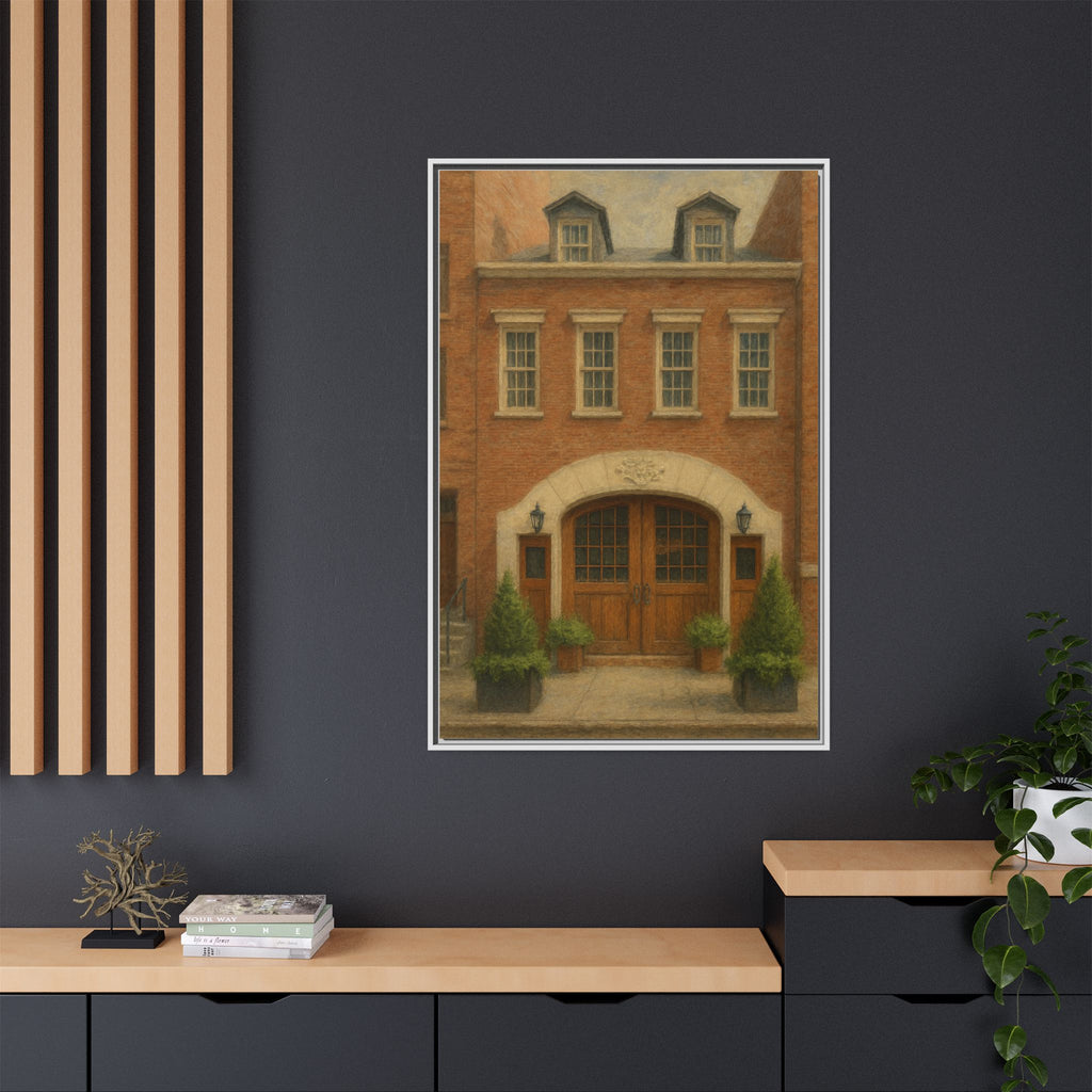 One If By Land, Two If By Sea — Restaurant Print | Matte Canvas + Wooden Frame