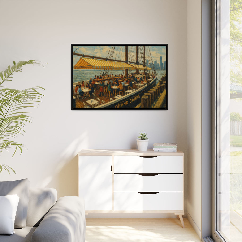 Grand Banks restaurant painting engagement gift NYC dining