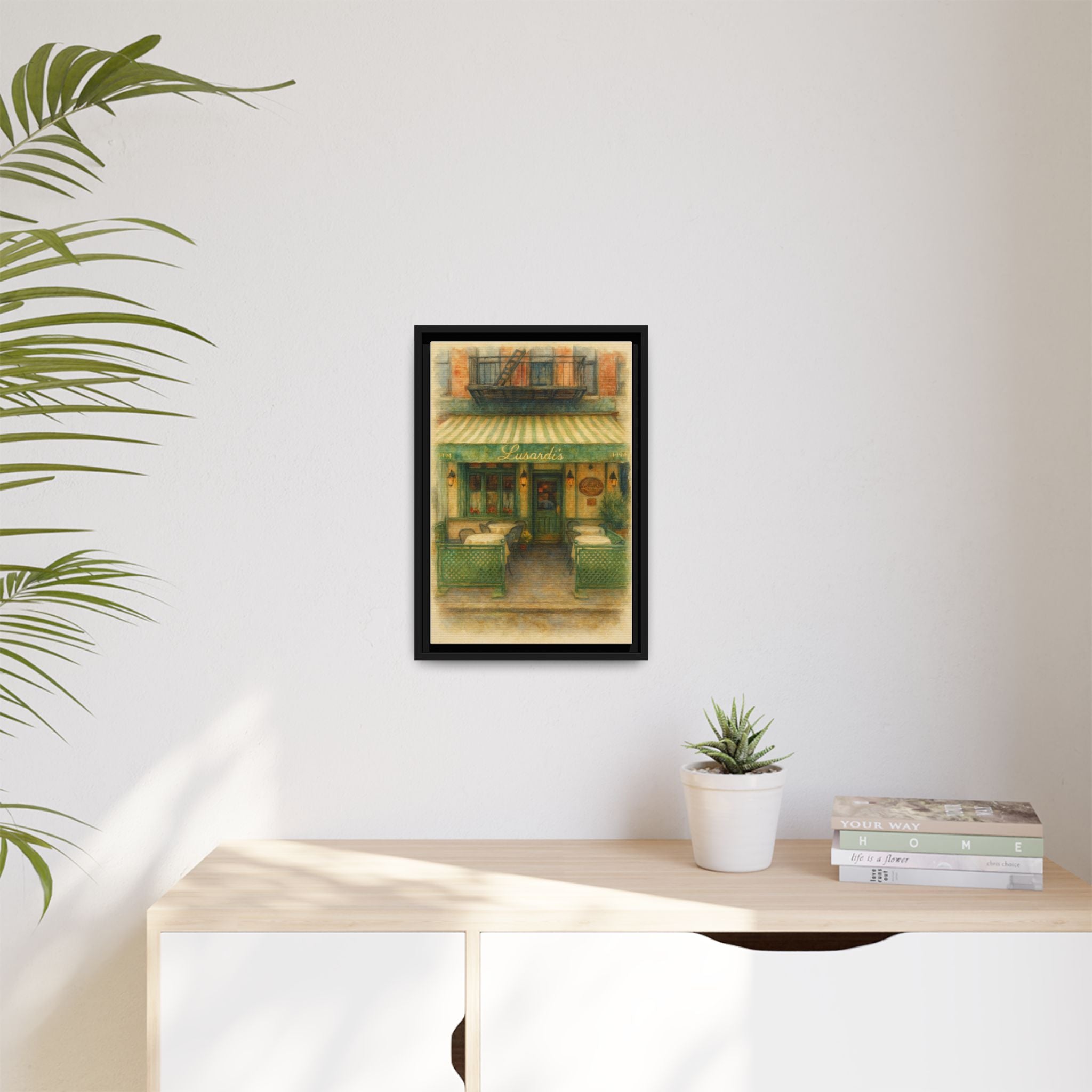 Lusardi's — Restaurant Print | Matte Canvas + Wooden Frame