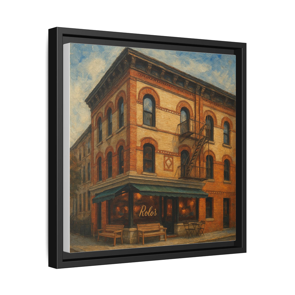 Rolo's — Restaurant Print | Matte Canvas + Wooden Frame