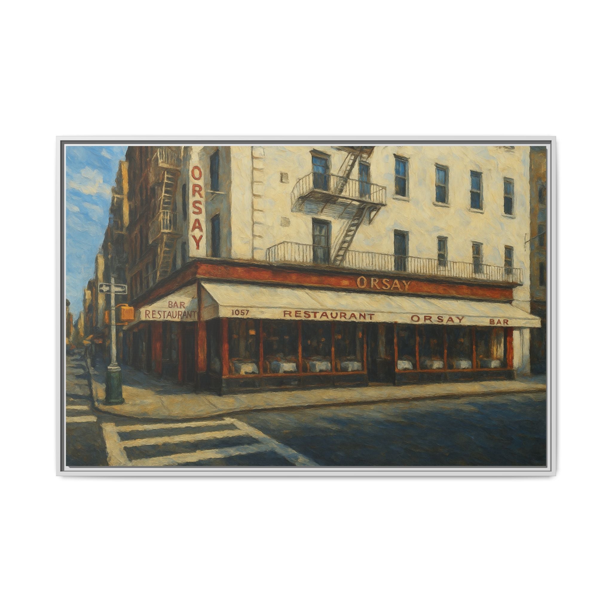 Orsay — Restaurant Print | Matte Canvas + Wooden Frame