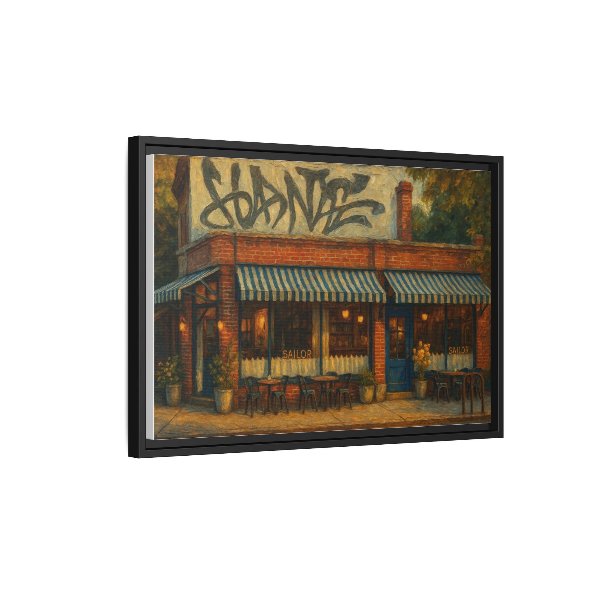 Sailor restaurant artwork wedding gift framed canvas