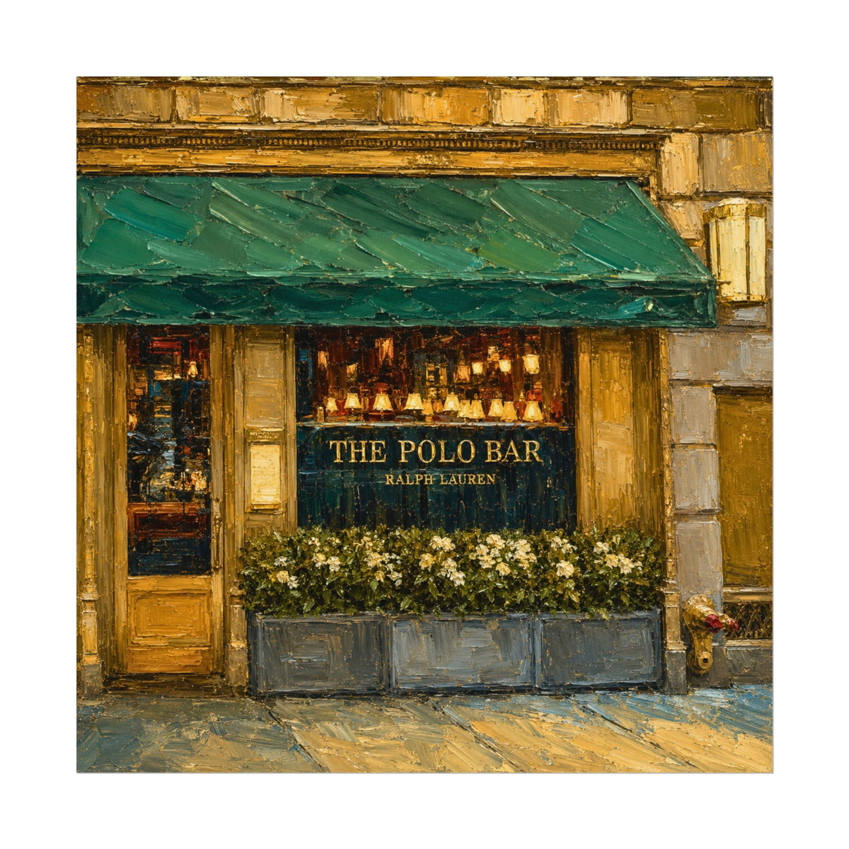 Polo Bar (Square) unframed paper art print