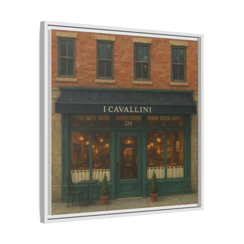 I Cavallini — Restaurant Print | Matte Canvas + Wooden Frame