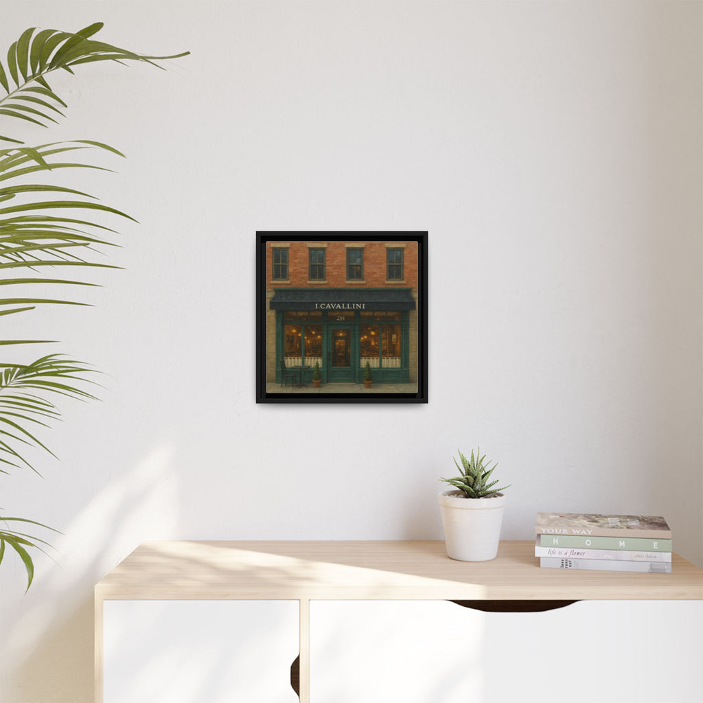 I Cavallini — Restaurant Print | Matte Canvas + Wooden Frame