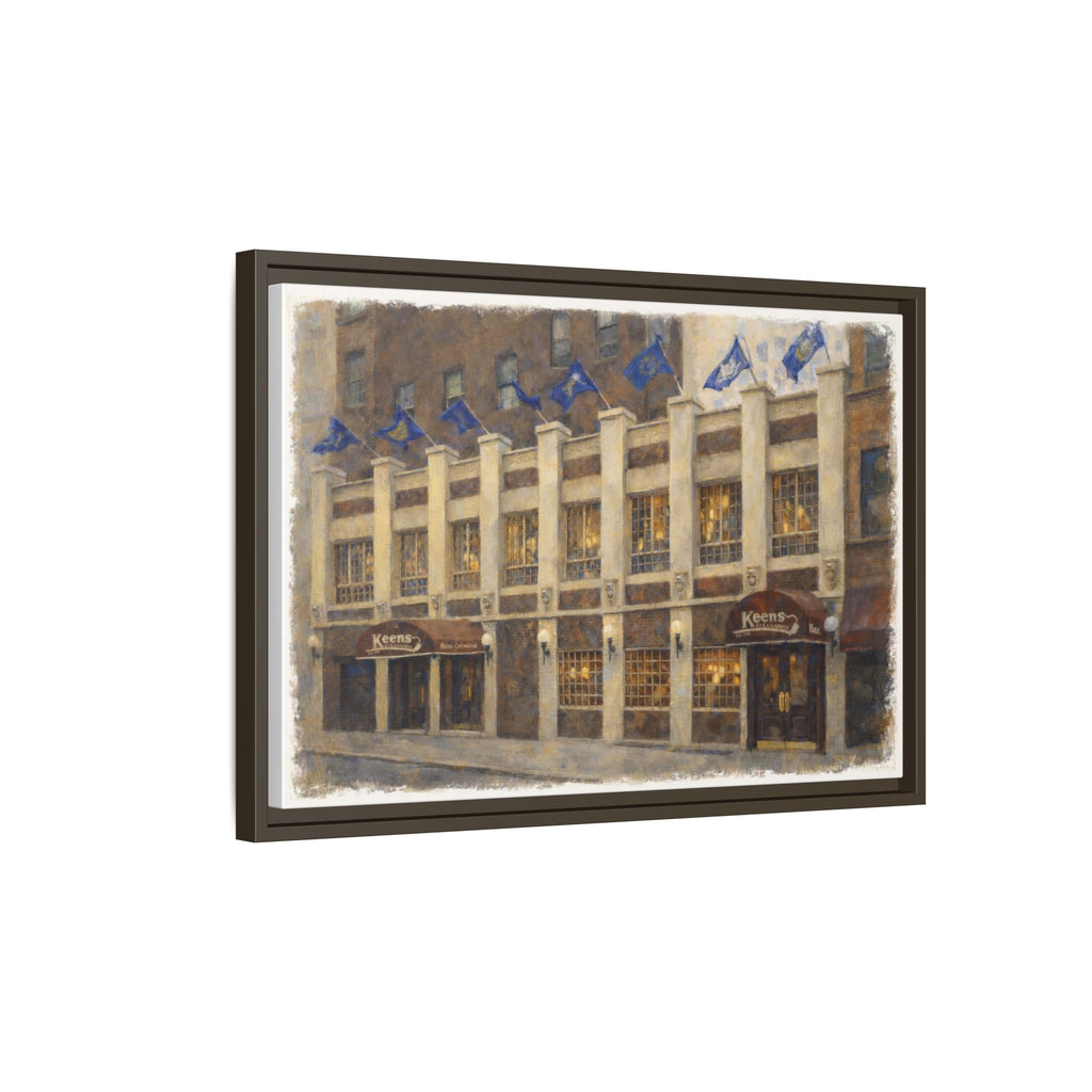 Keens Steakhouse — Restaurant Print | Matte Canvas + Wooden Frame