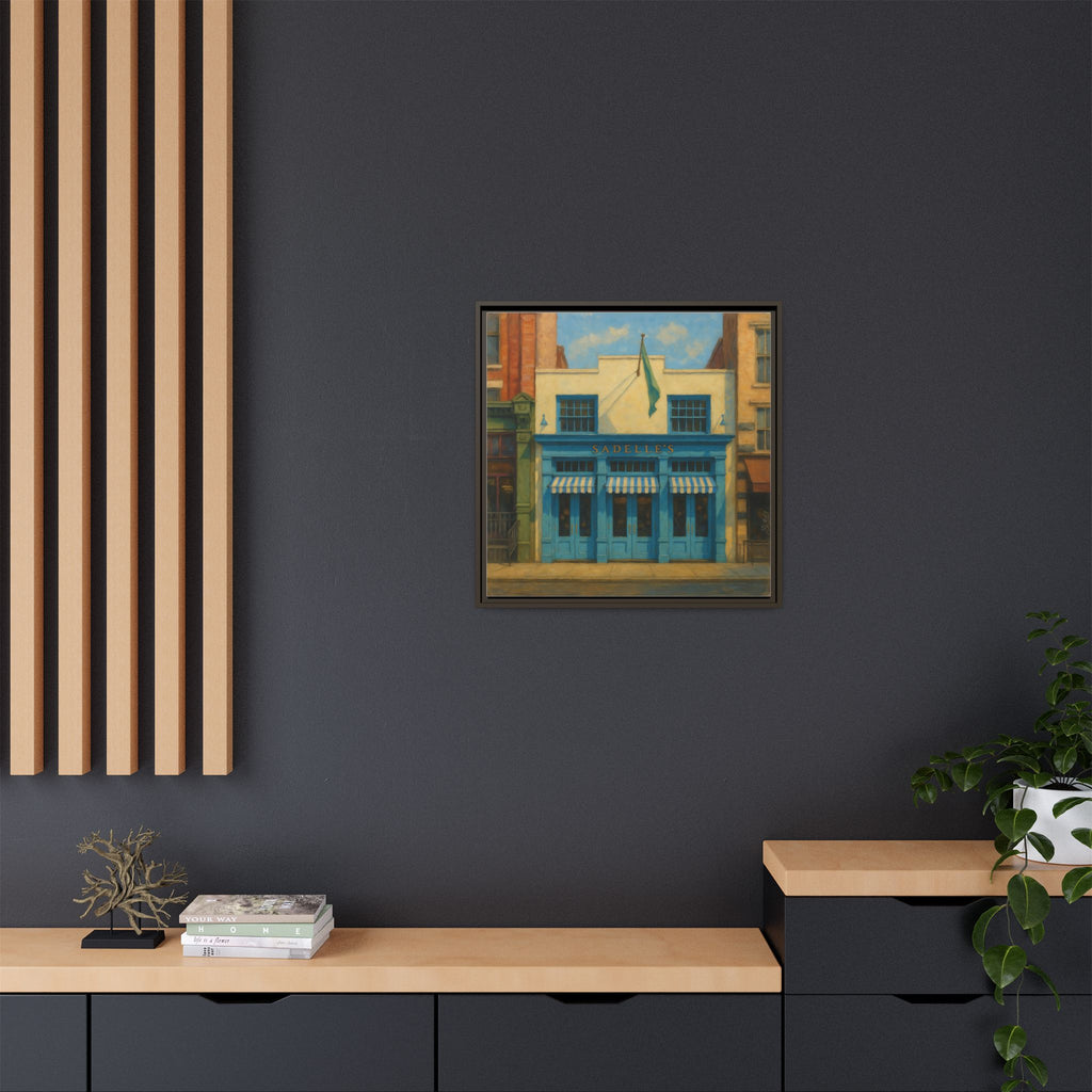 Sadelle's Restaurant — Restaurant Print | Matte Canvas + Wooden Frame
