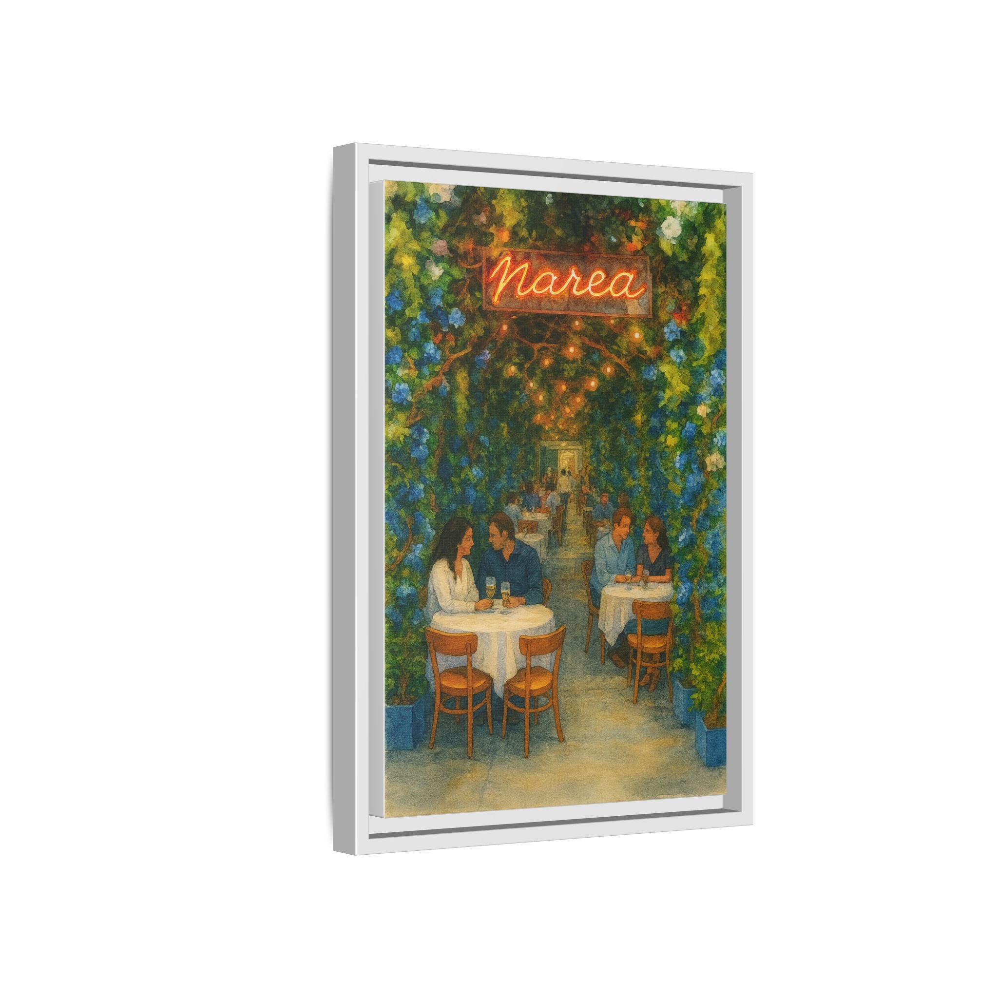 Marea — Restaurant Print | Matte Canvas + Wooden Frame