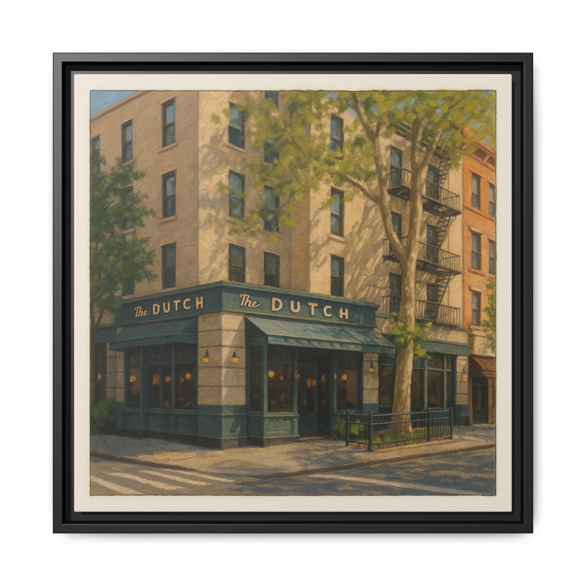 The Dutch — Restaurant Print | Matte Canvas + Wooden Frame