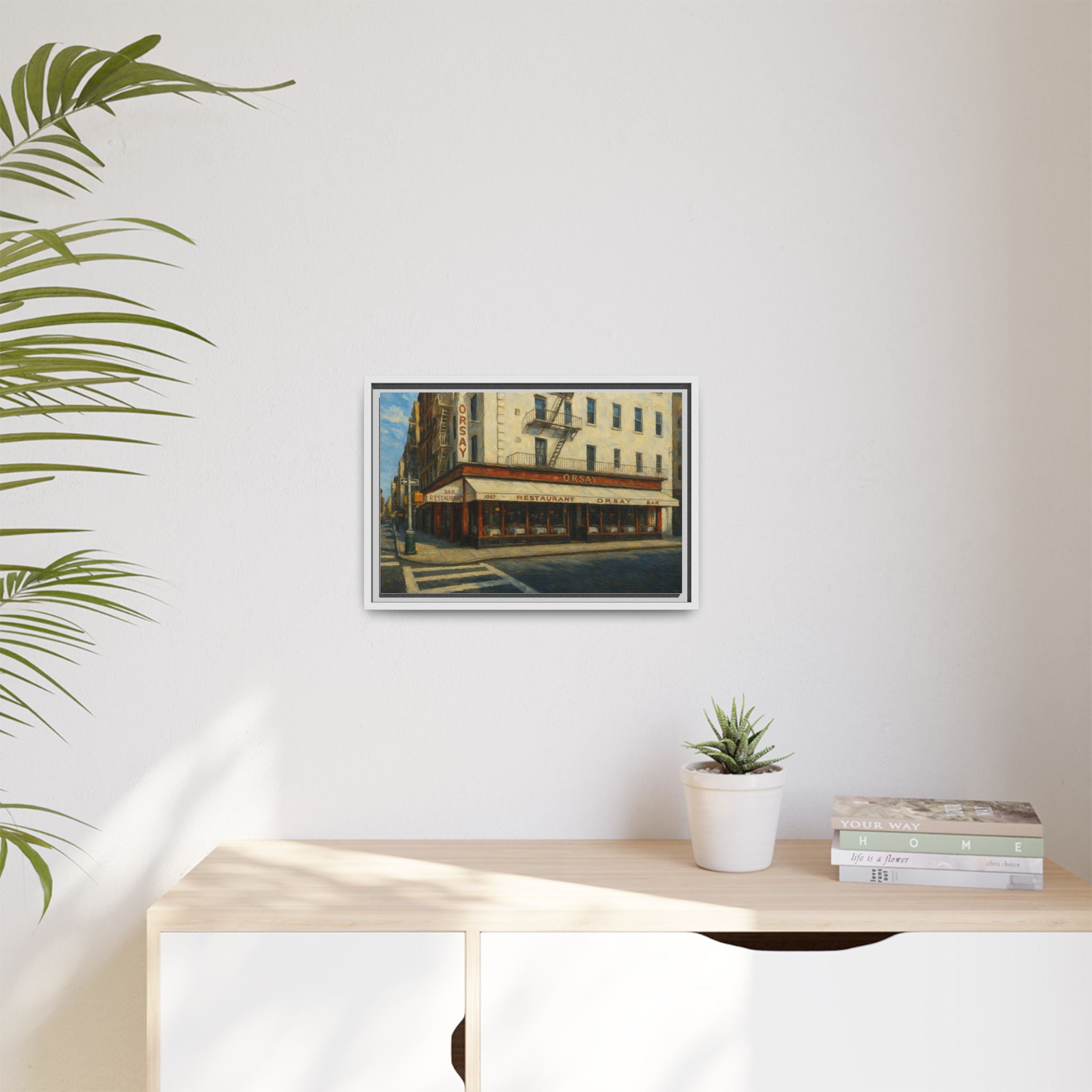 Orsay — Restaurant Print | Matte Canvas + Wooden Frame