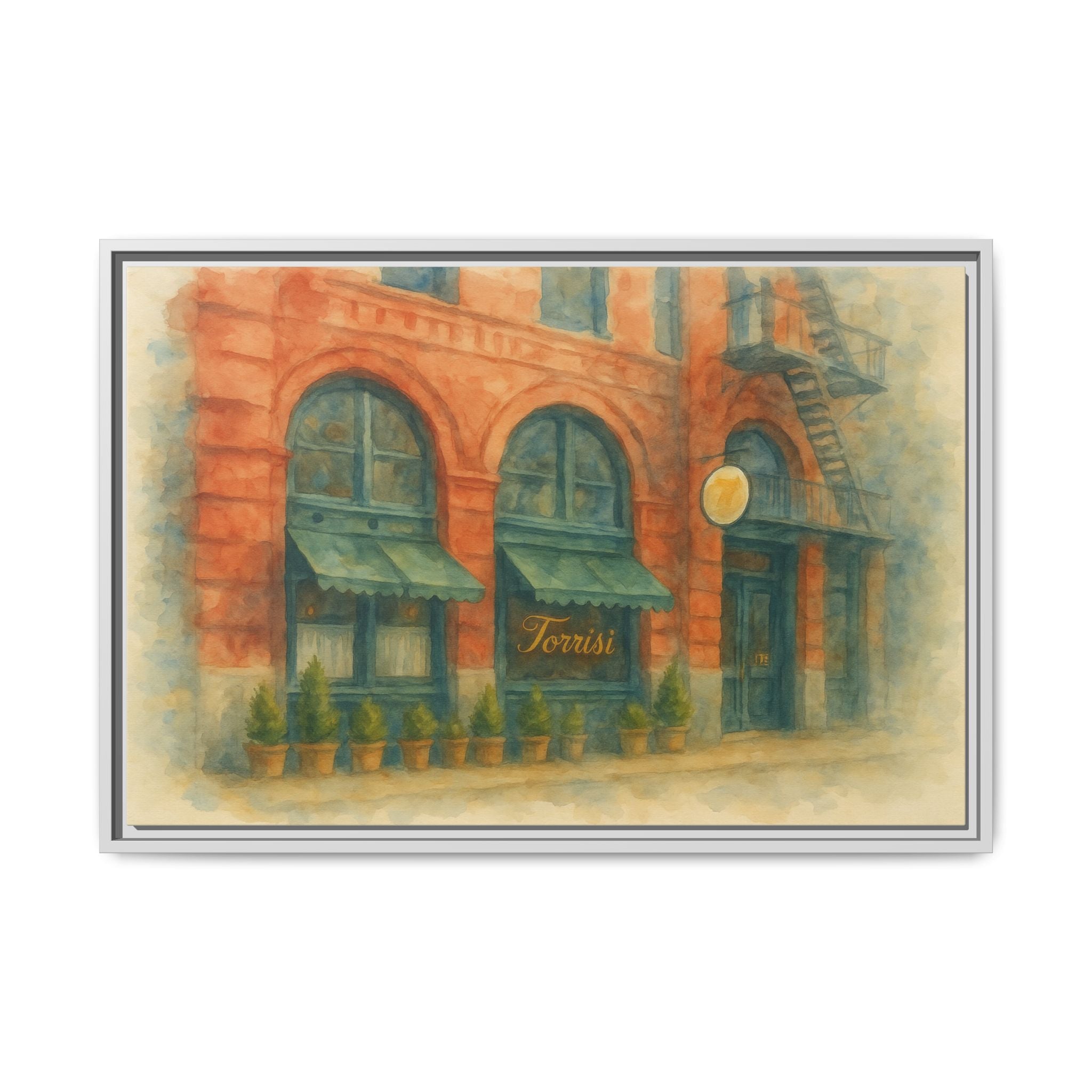 Torrisi — Restaurant Print | Matte Canvas + Wooden Frame