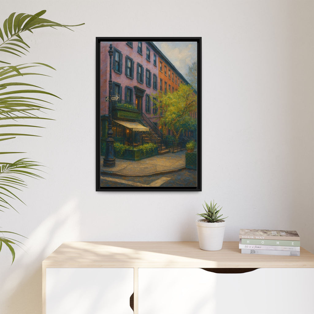 The Waverly Inn — Restaurant Print | Matte Canvas + Wooden Frame