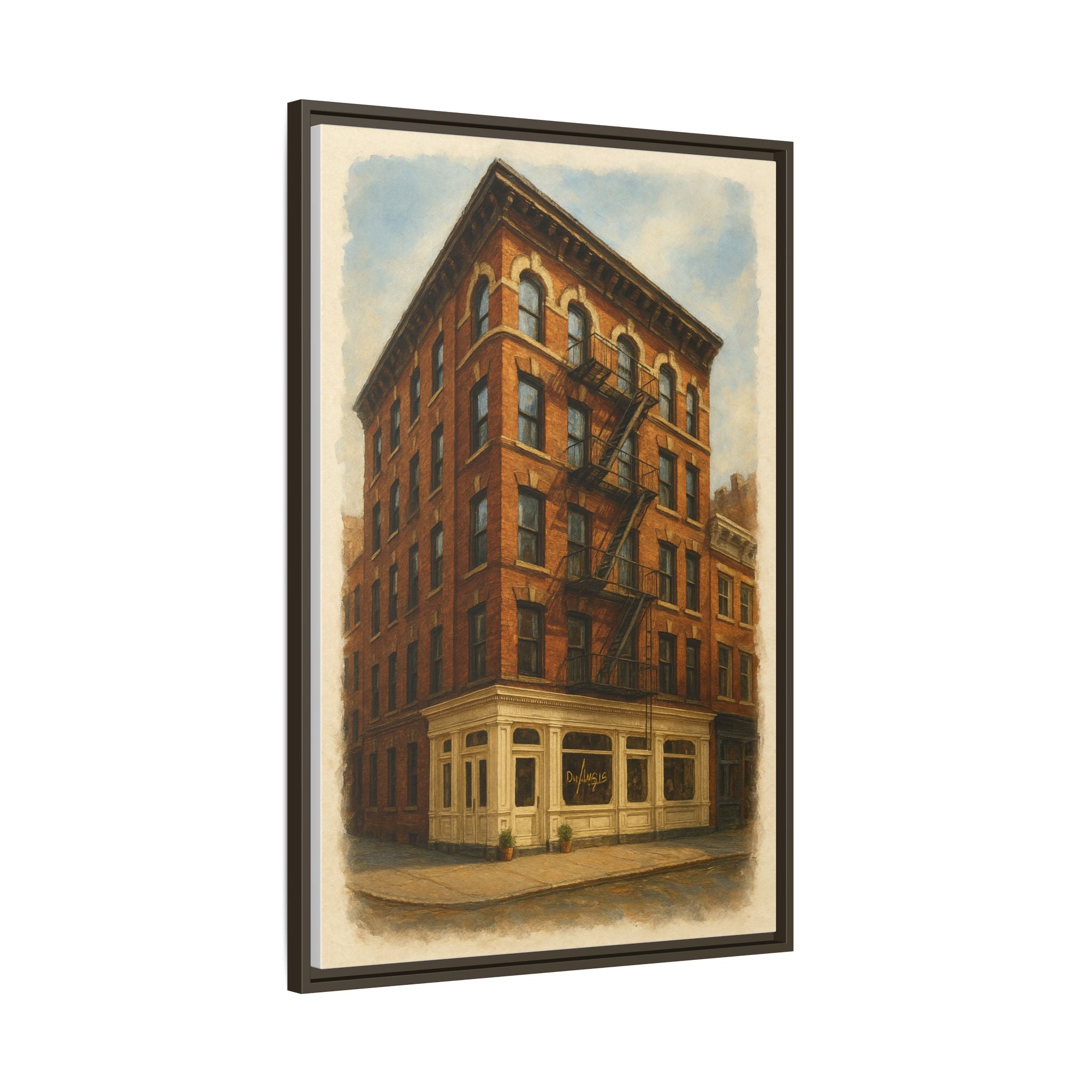 Don Angie — Restaurant Print | Matte Canvas + Wooden Frame