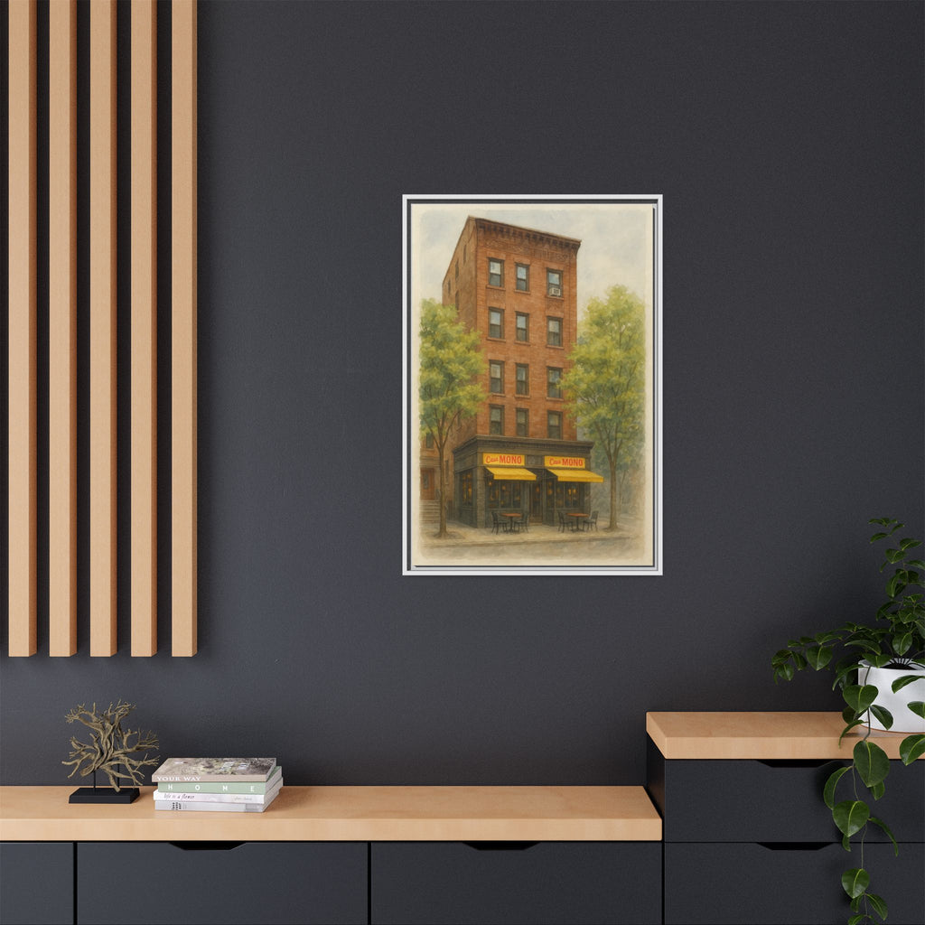 Casa Mono — Restaurant Print | Matte Canvas + Wooden Frame