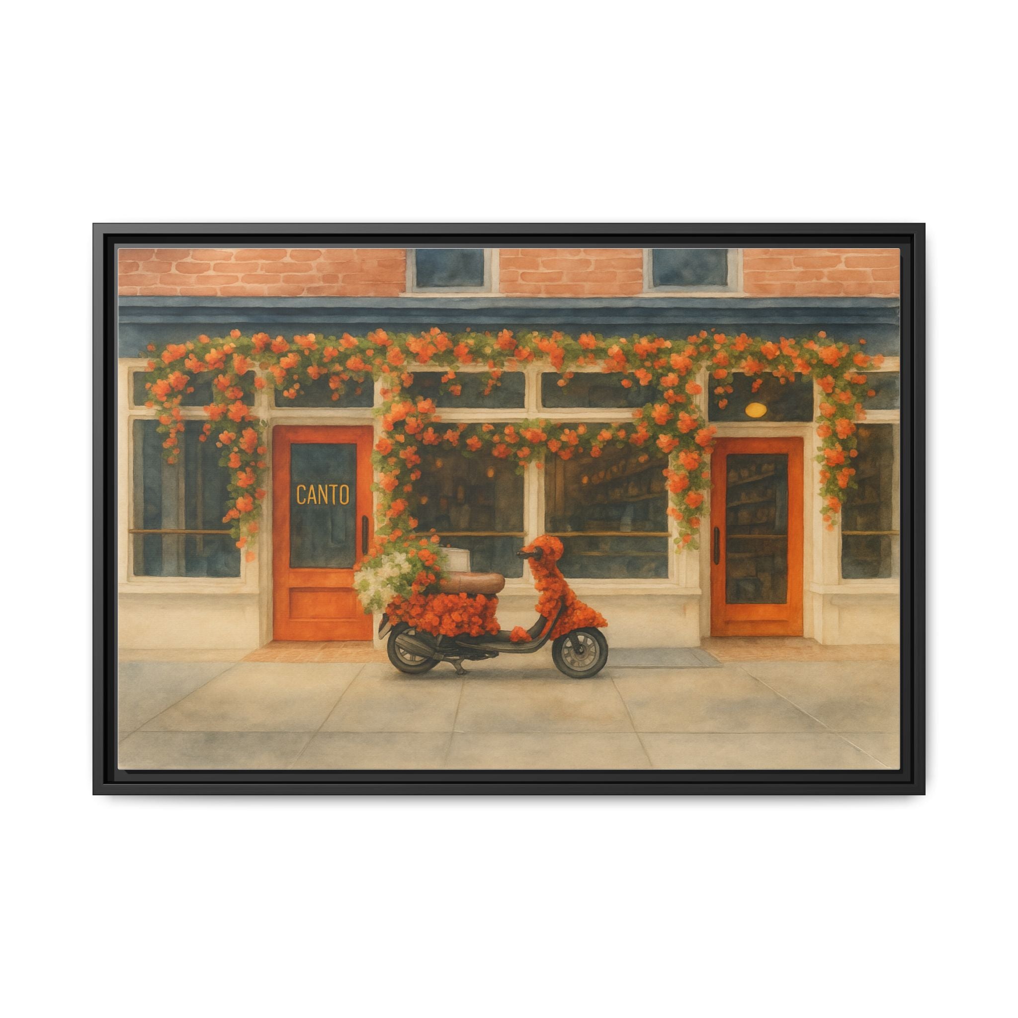 Canto West Village — Restaurant Print | Matte Canvas + Wooden Frame