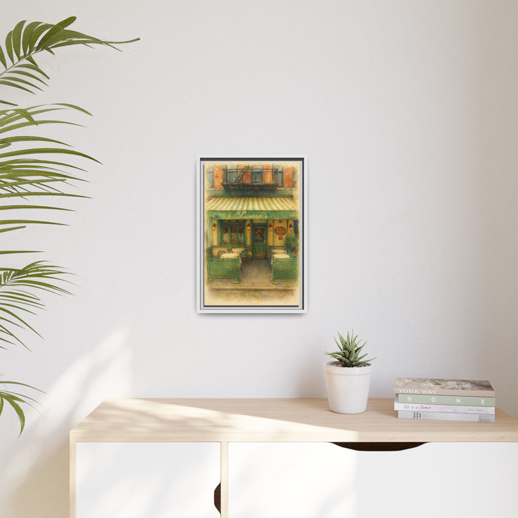 Lusardi's — Restaurant Print | Matte Canvas + Wooden Frame