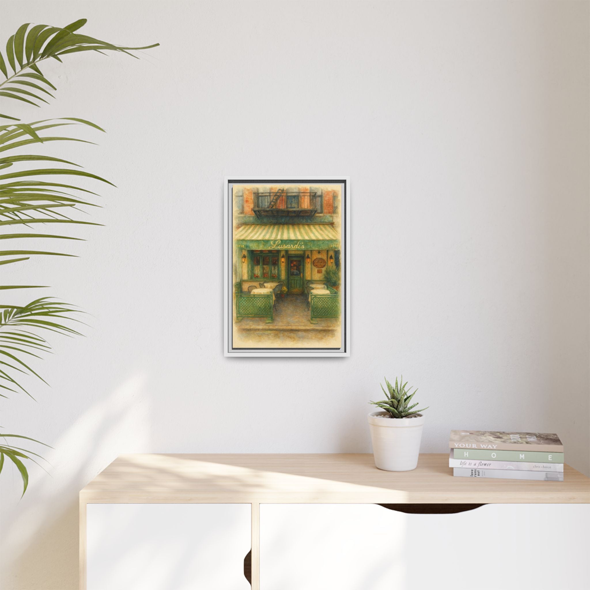Lusardi's — Restaurant Print | Matte Canvas + Wooden Frame