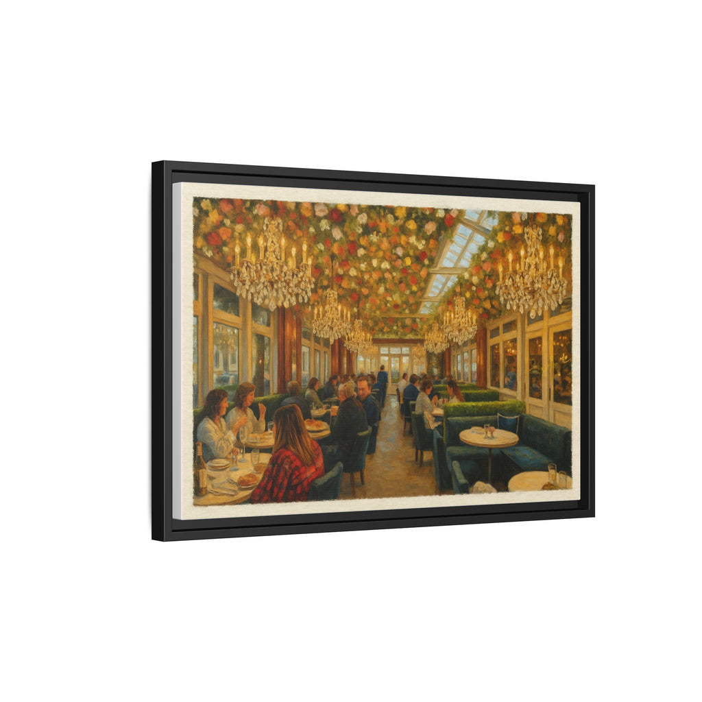 RH Rooftop — Restaurant Print | Matte Canvas + Wooden Frame