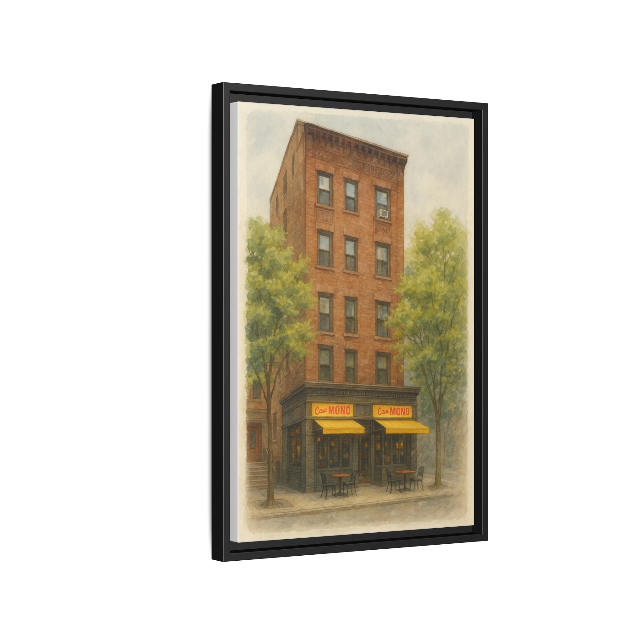 Casa Mono — Restaurant Print | Matte Canvas + Wooden Frame