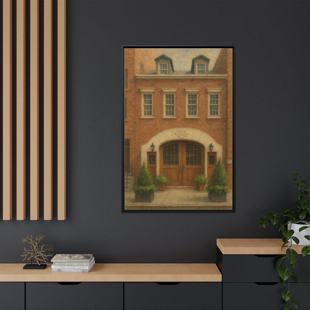 One If By Land, Two If By Sea — Restaurant Print | Matte Canvas + Wooden Frame