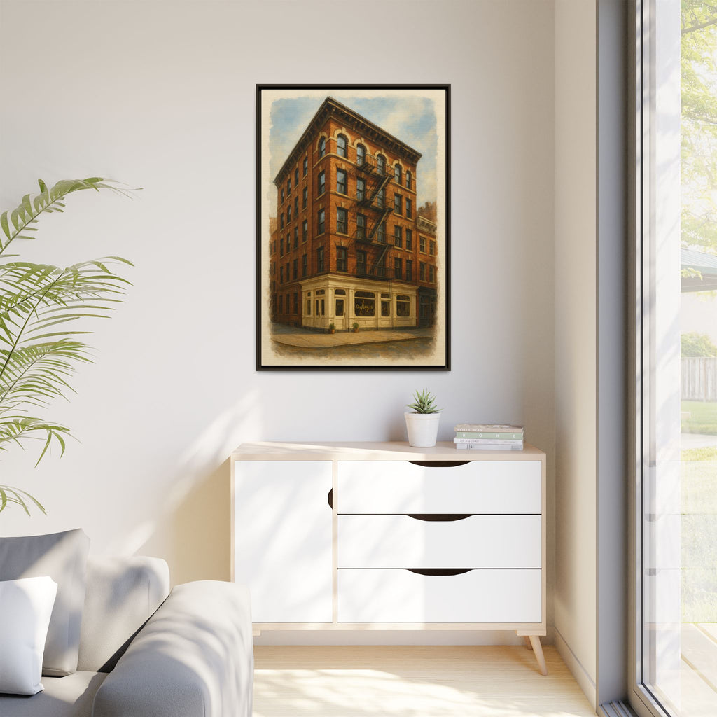 Don Angie — Restaurant Print | Matte Canvas + Wooden Frame