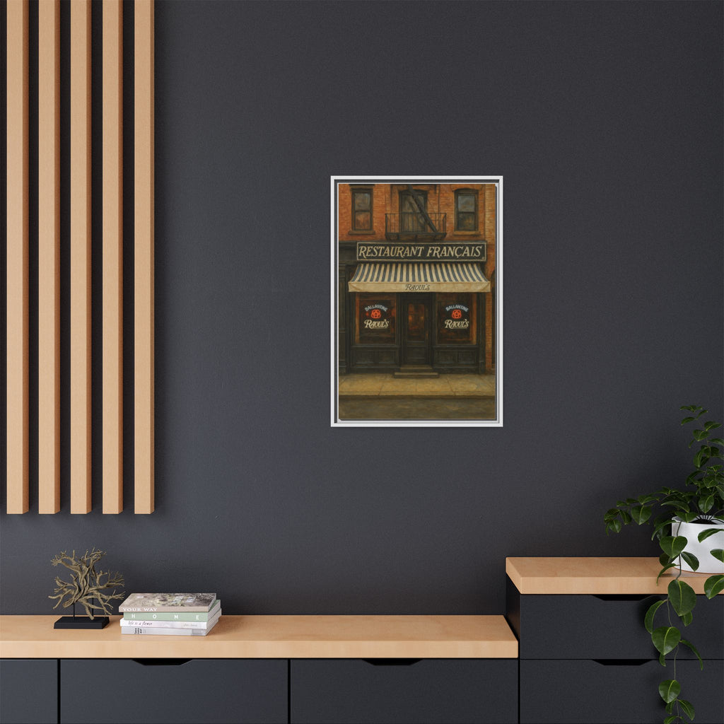 Raoul's Restaurant — Restaurant Print | Matte Canvas + Wooden Frame