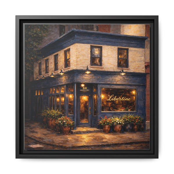 Libertine NYC restaurant painting framed canvas wall art