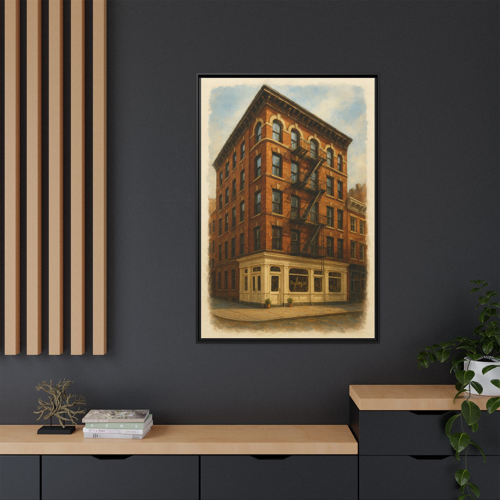 Don Angie — Restaurant Print | Matte Canvas + Wooden Frame